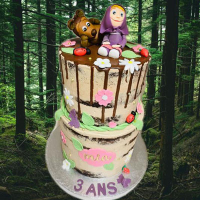 Cake design forêt