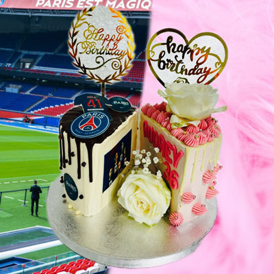 Cake design PSG / Girly